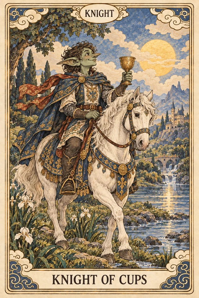 The Knight of Cups tarot card