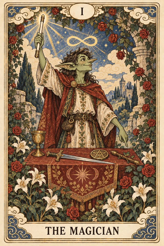 The Magician tarot card