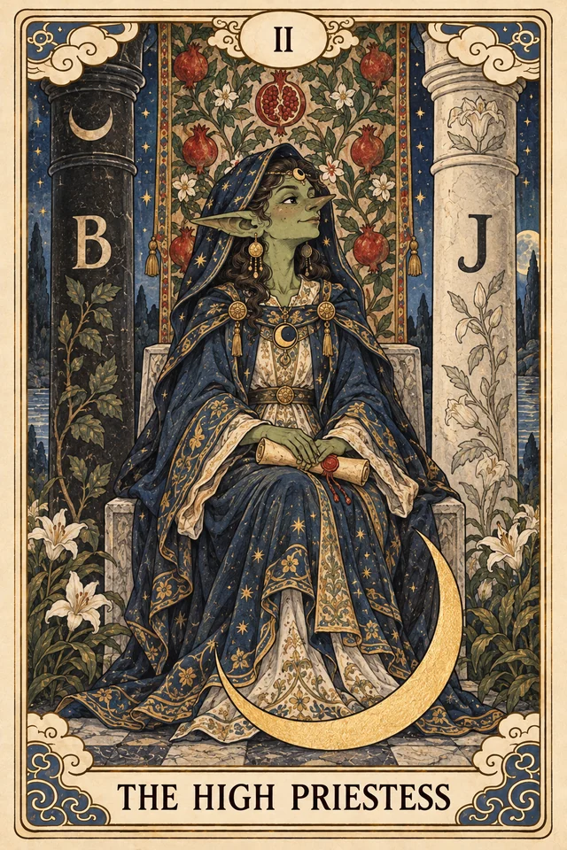 The High Priestess tarot card