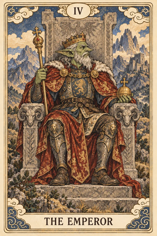 The Emperor tarot card