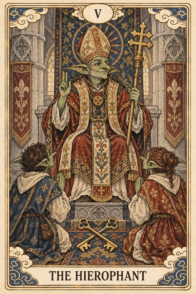 The Hierophant tarot card