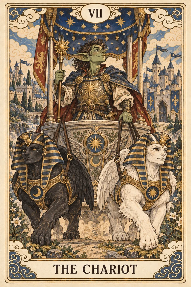 The Chariot tarot card