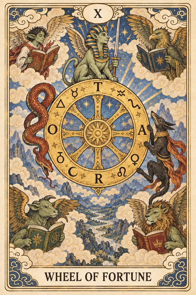 The Wheel of Fortune tarot card