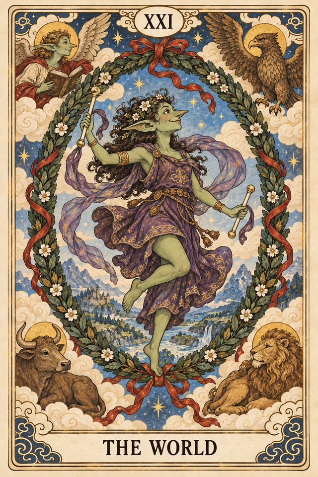 The World tarot card