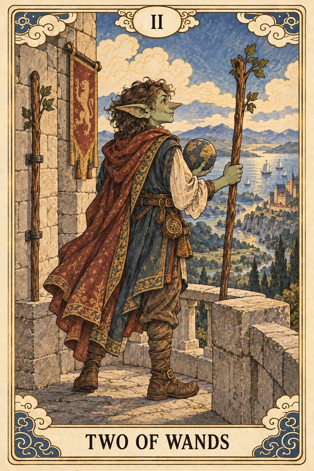 The Two of Wands tarot card