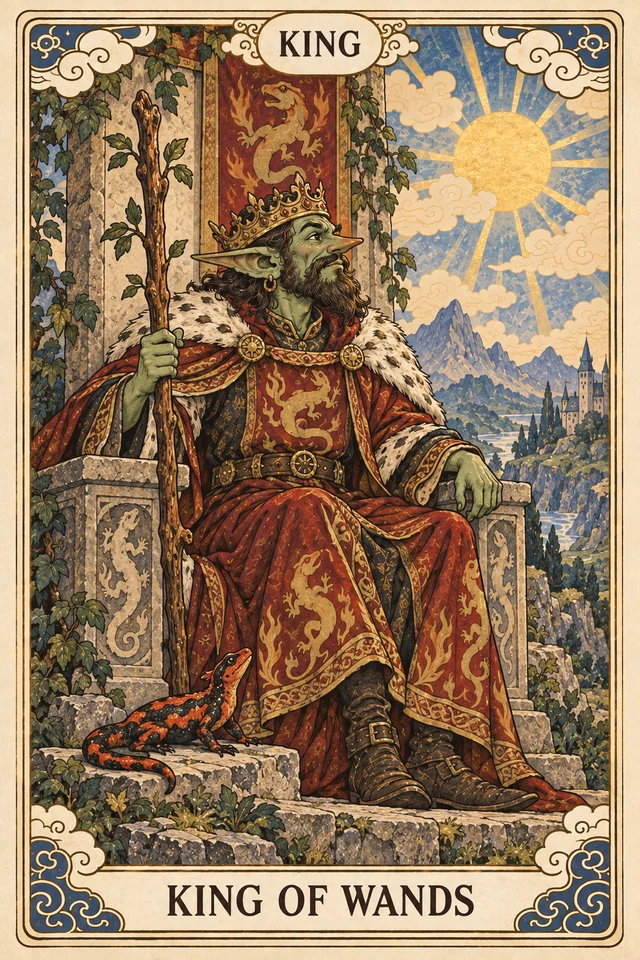 The King of Wands tarot card