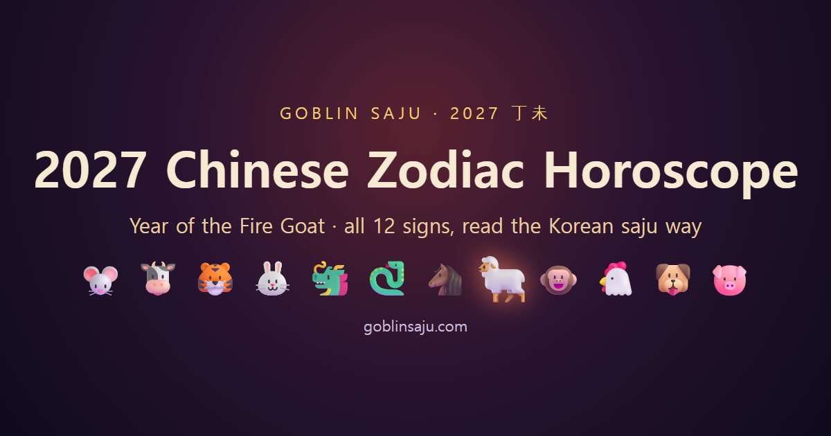 2027, the year of the Fire Goat